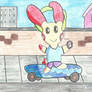 Skateboarding Plusle