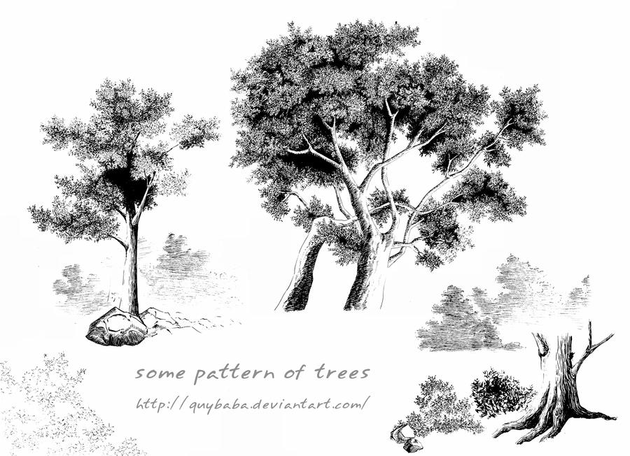 some pattern of trees by quybaba on DeviantArt