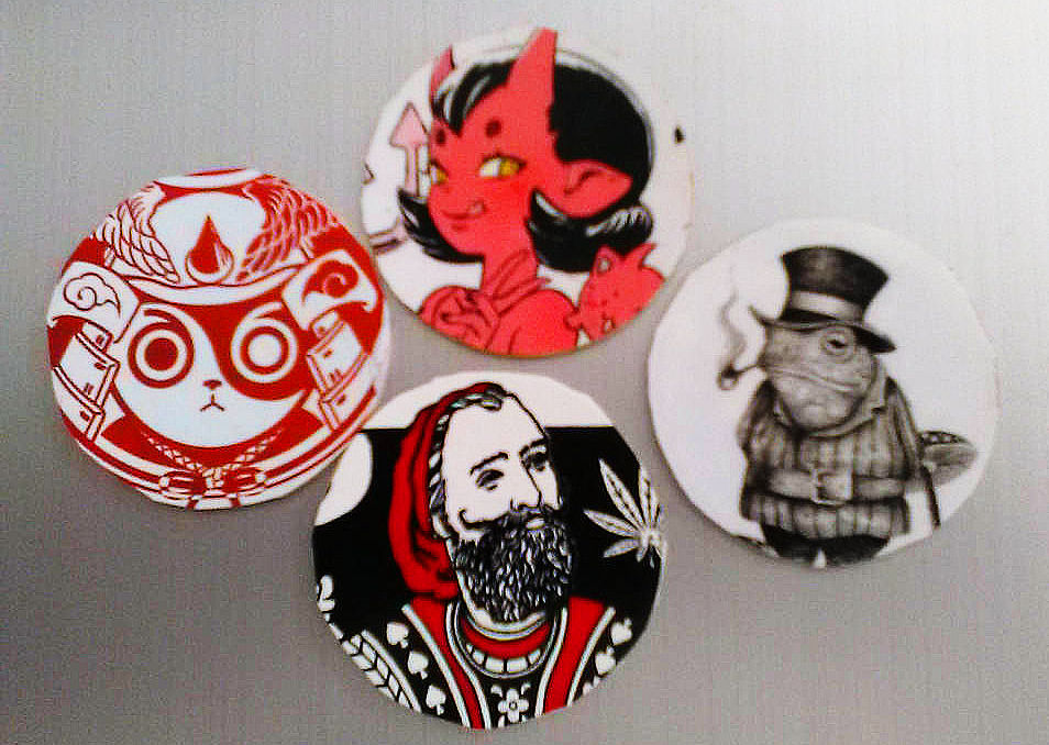 More custom pogs by unwantedbusiness on DeviantArt