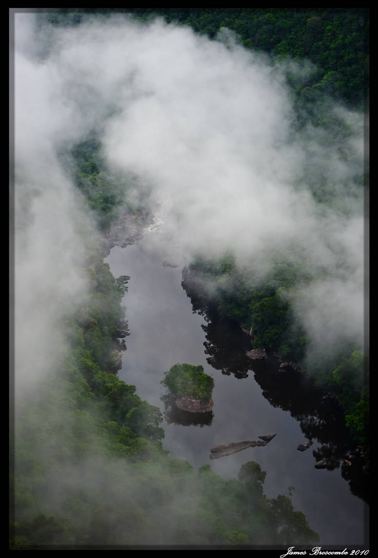 Kaiteur in Mist 3 by jmbroscombe