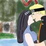 Naruto and Hinata - Goodbye Kiss at the Gate