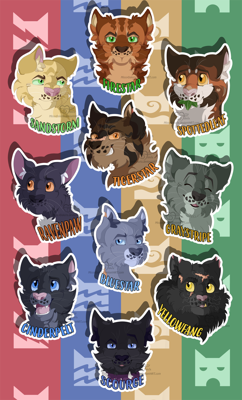 Warrior Cats Stickers [Set #1]