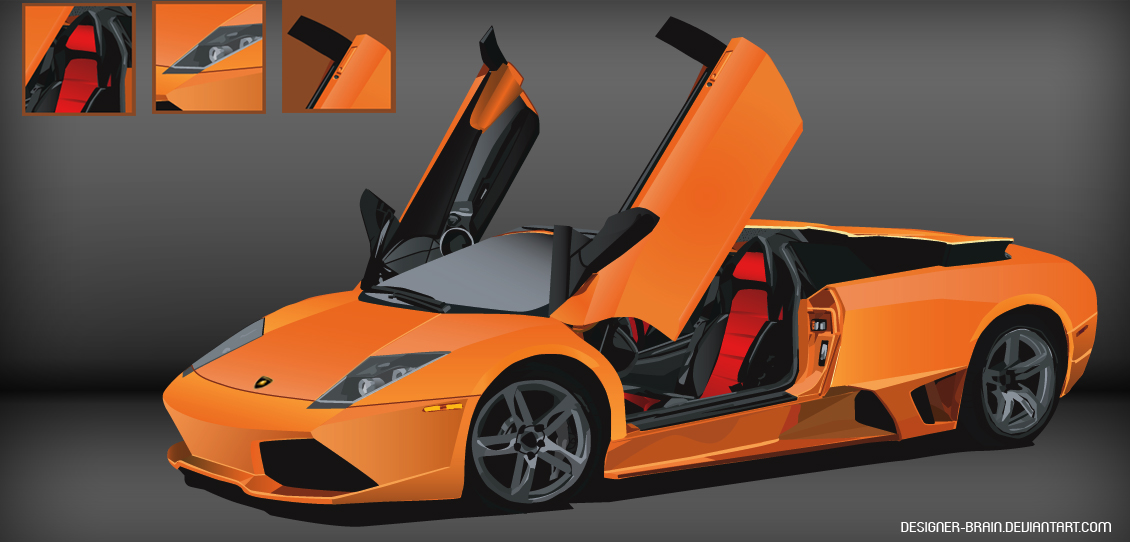 Lamborghini in vector