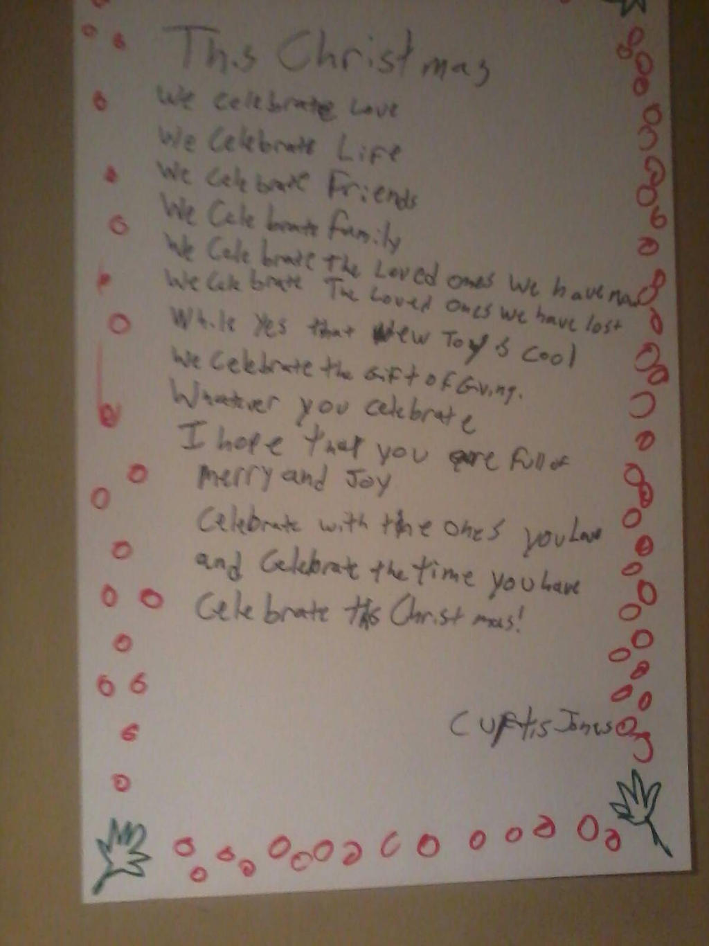 Cloak27's Christmas Poem