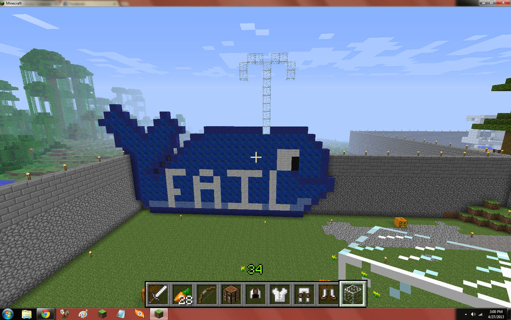 Minecraft Failwhale by cheesecube123 on DeviantArt