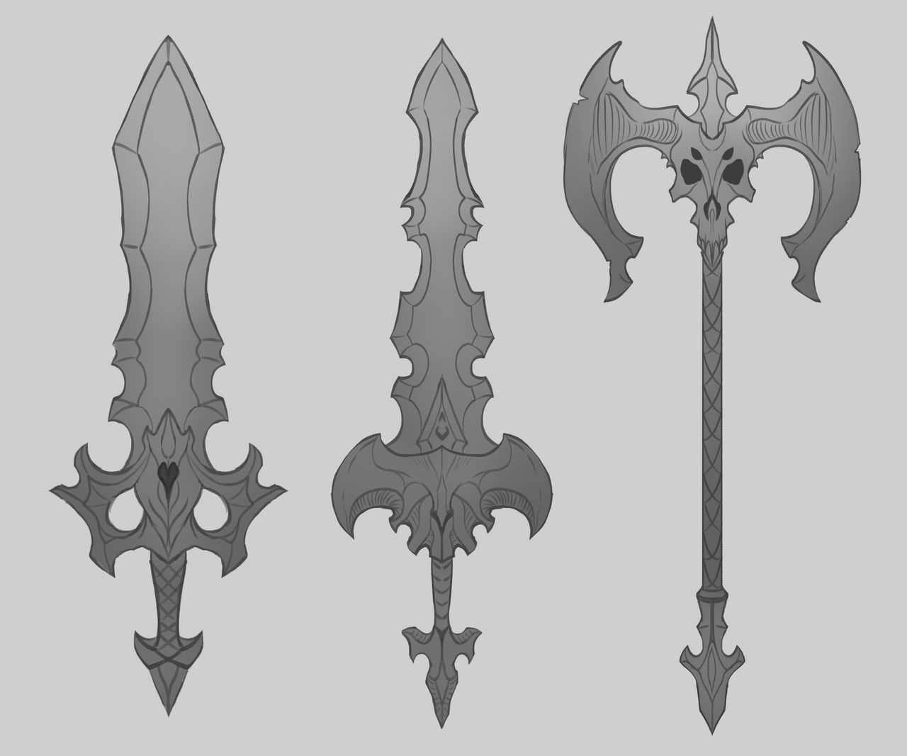 Daemon Weapons Demon Weapons by anthonypoirierart on DeviantArt