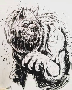 werewolf sketch