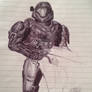 Spartan Pen Drawing