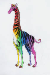 Rainbow giraffe auction