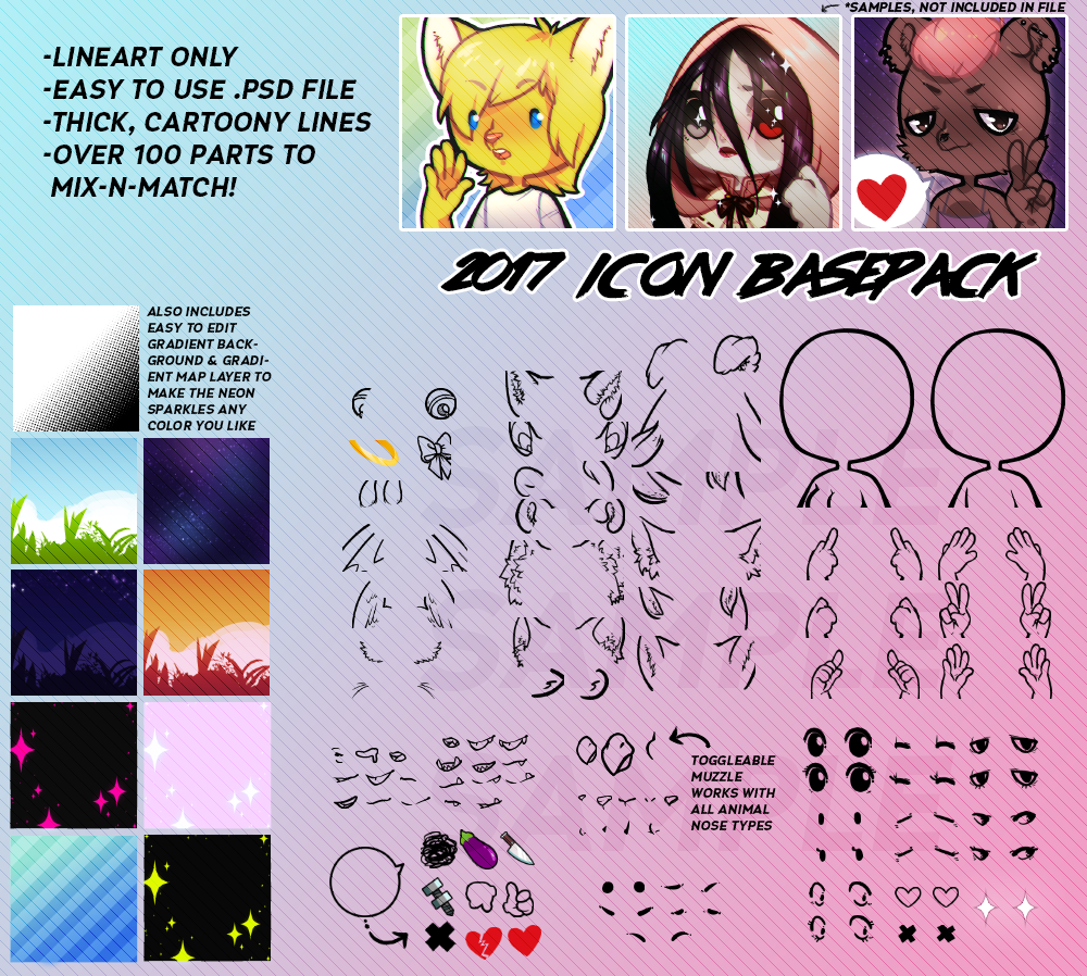 2017 Icon Base Pack by helloabakkus on DeviantArt