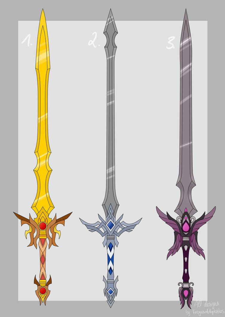 Sword Design Deviantart Sword Designs All Sold by FreyasAdoptables on DeviantArt