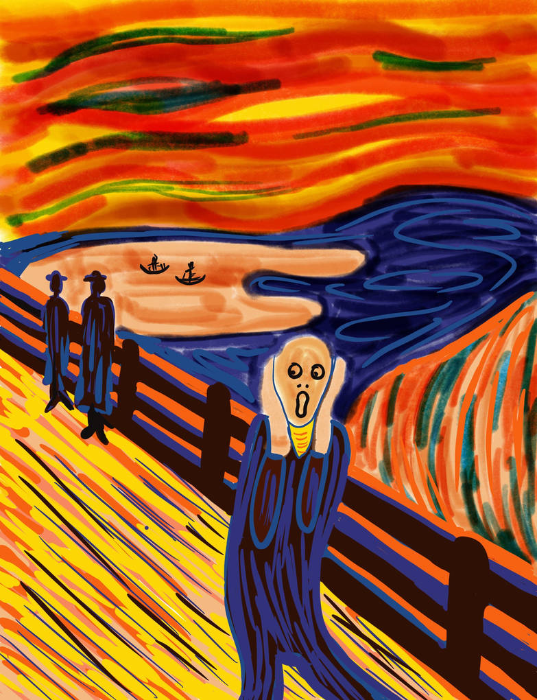 The Scream Rendition The Scream Digital by ArtRoomStudio on DeviantArt