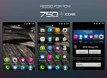 Meego Nokia N9 - ADW Theme Preview