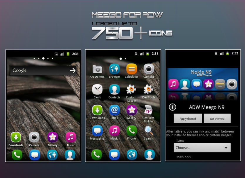 meego nokia n9 adw theme preview by hpluslabels on deviantart