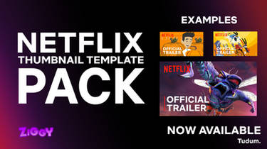 Netflix Thumbnail Template Pack (Pt. 1, Recreated)