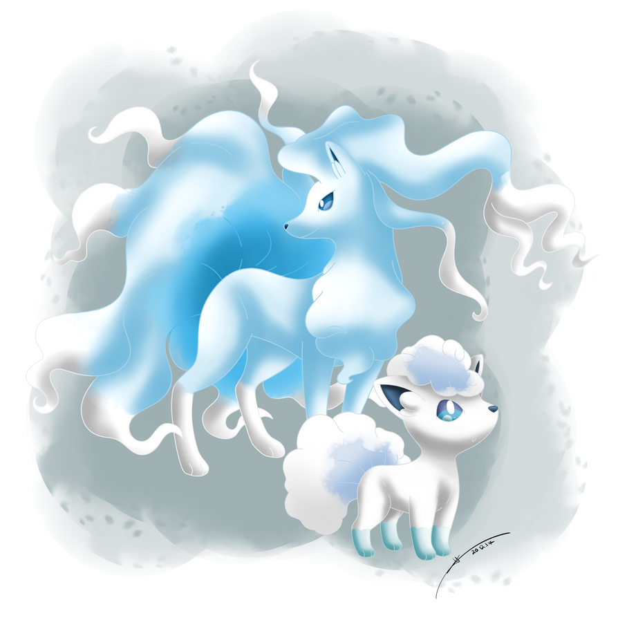 Alolan Vulpix's Family by DarkraiLady on DeviantArt