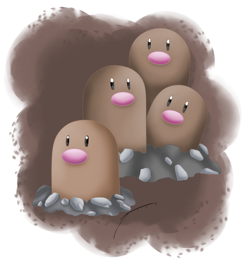 Diglett's Family 2 by DarkraiLady on DeviantArt