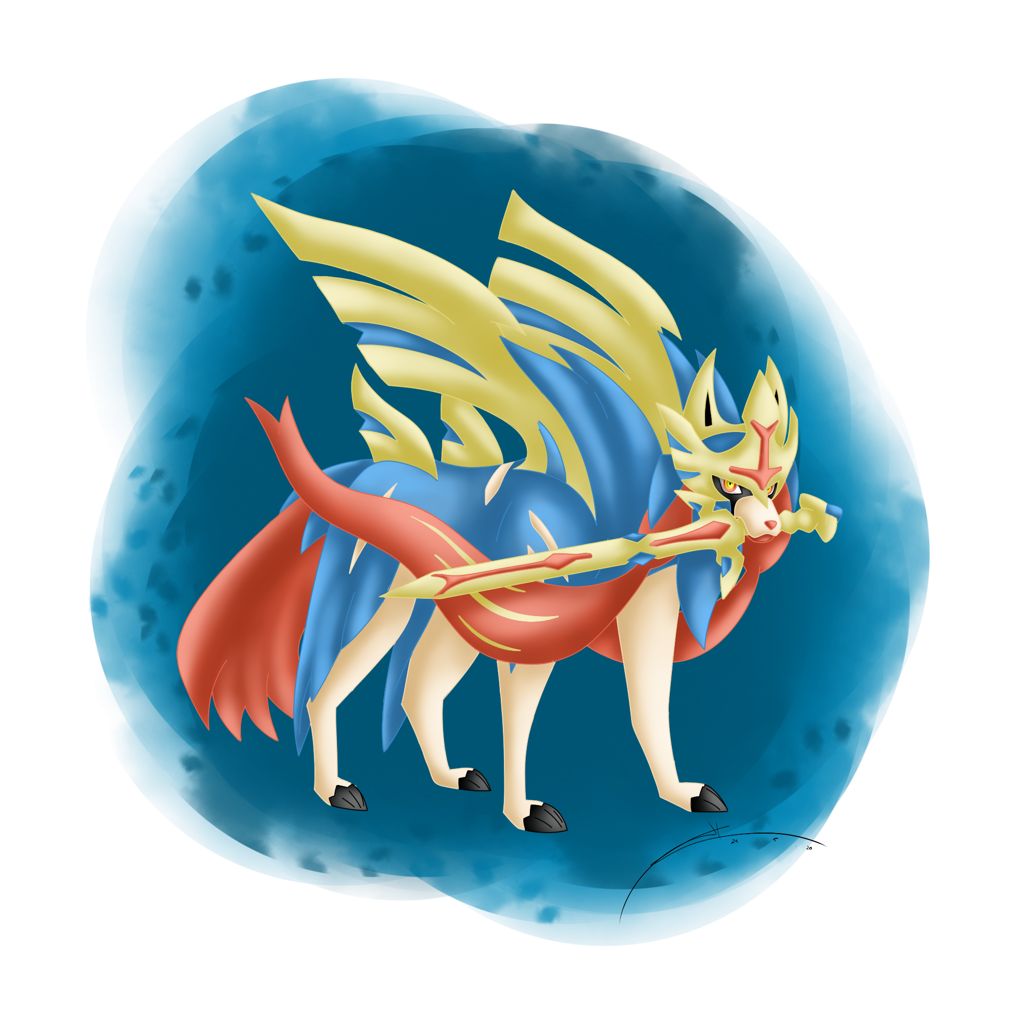 ZACIAN by Ronkeyroo on DeviantArt