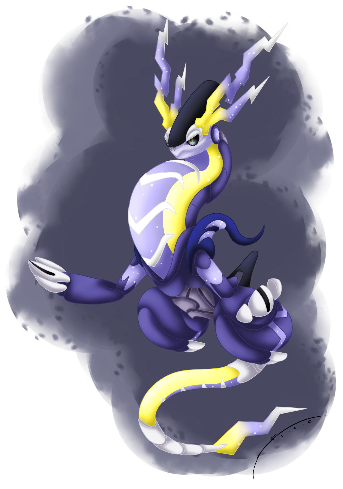 ADPT: Miraidon-Shiny Rayquaza+ by BijutsuYoukai on DeviantArt