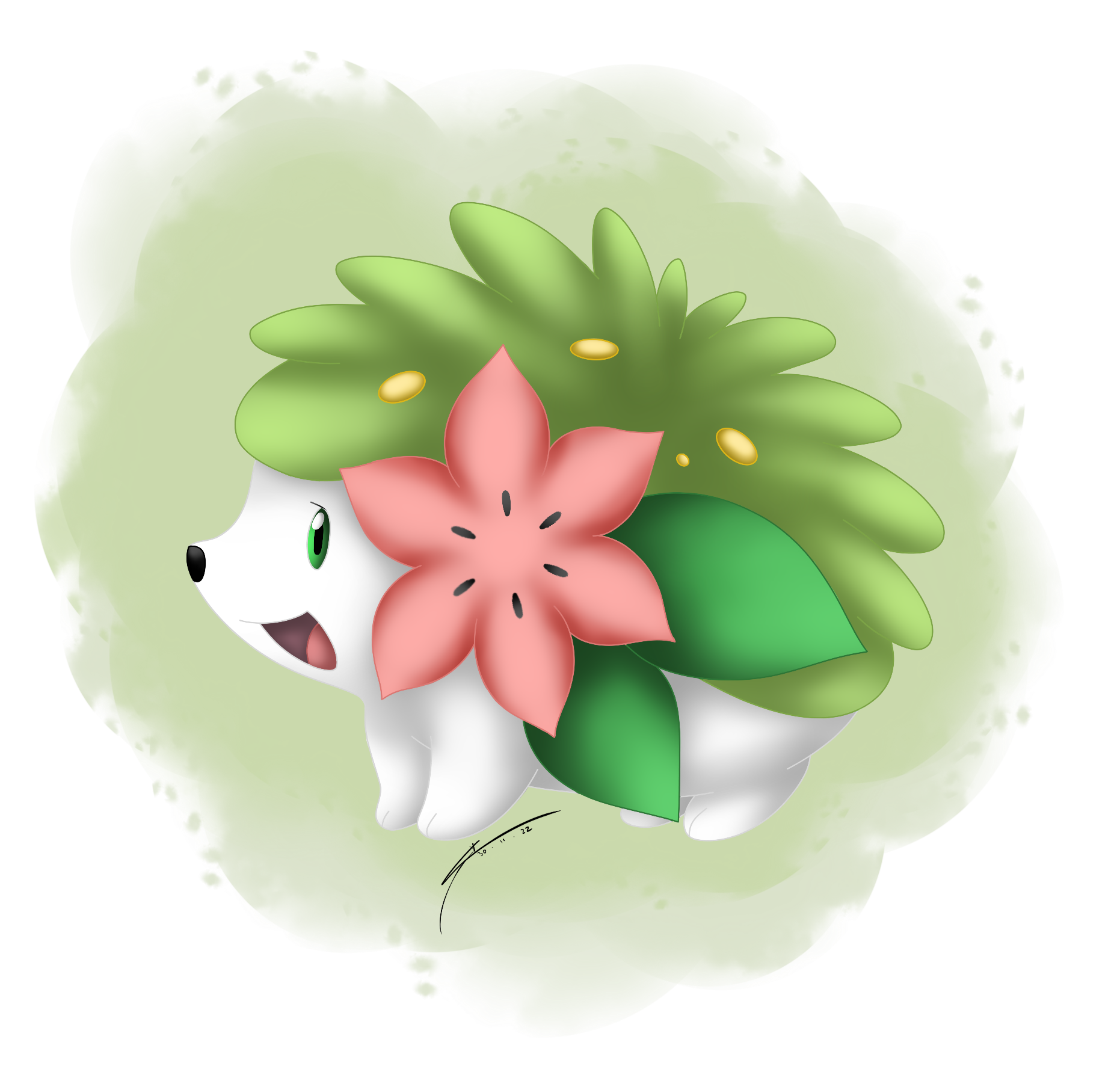 Alternate Shaymin Form by Fluna on DeviantArt