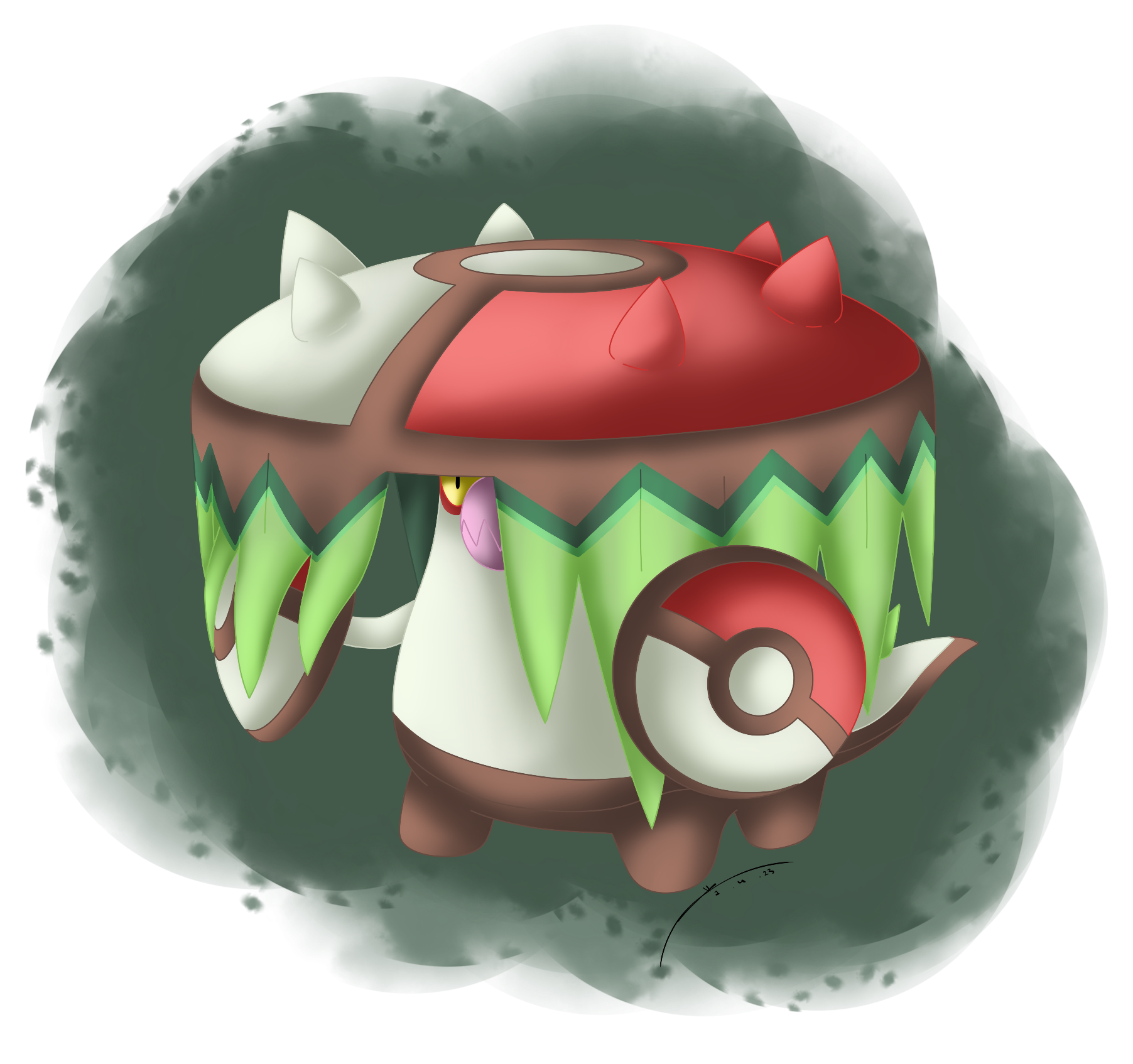 Alola voltorb by agent0M on DeviantArt