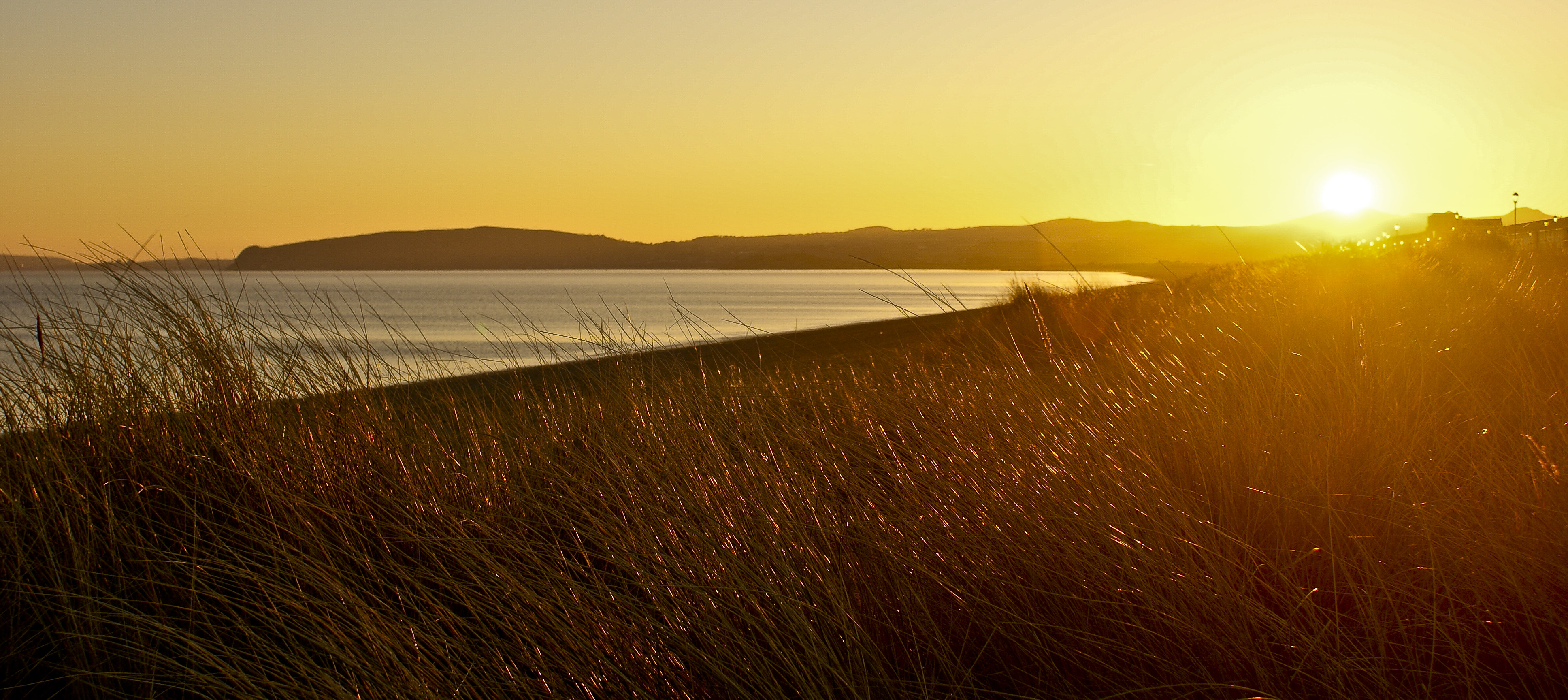 Sun on dunes