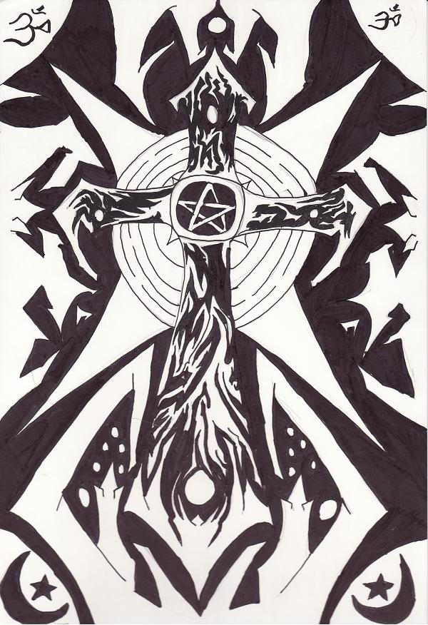 Splintered Cross Design Cross Design by Obsidian-Outlaw on DeviantArt