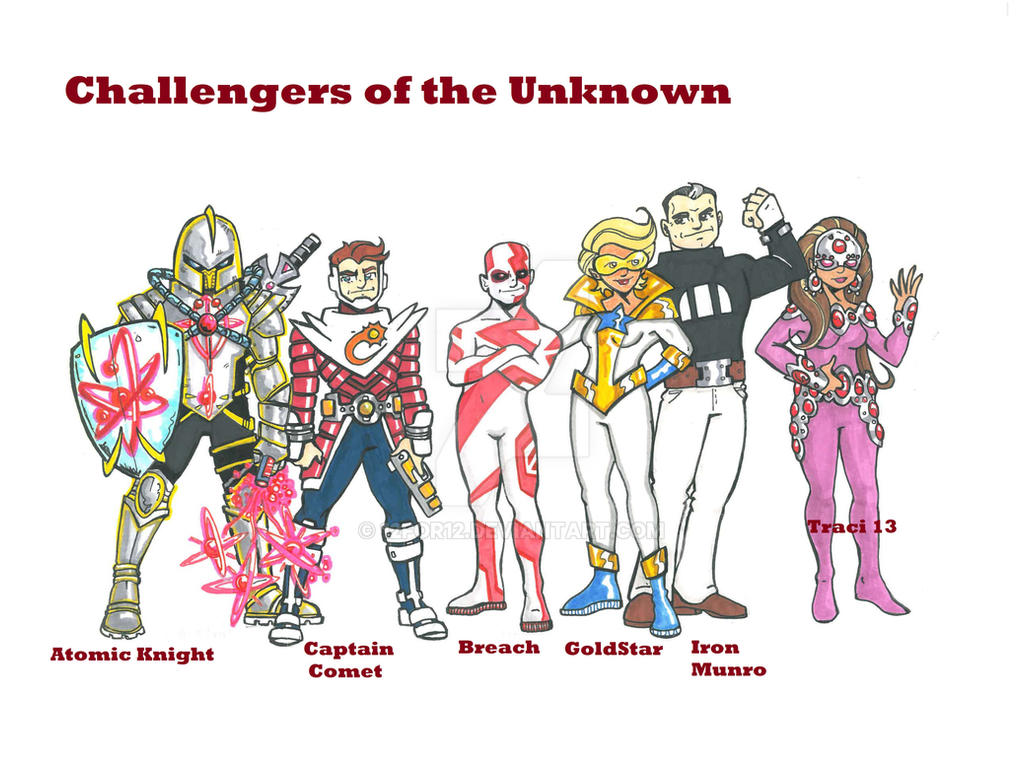 Object Challengers Deviantart Challengers of the Unknown by 12for12 on DeviantArt