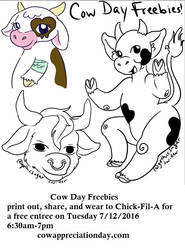 Free Art for Cow Appreciation Day