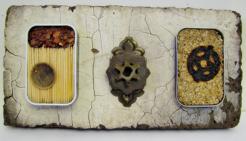 domestic talisman triptych