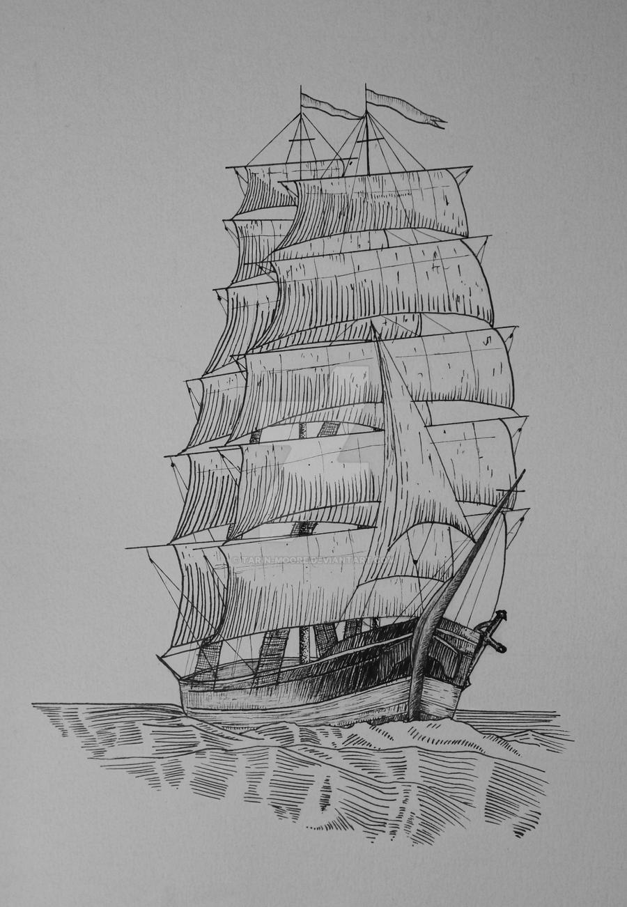 Ship Tattoo Design By Tarin Moore On DeviantArt