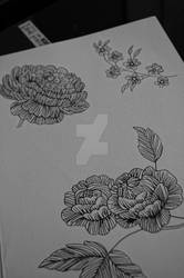 flower outline designs