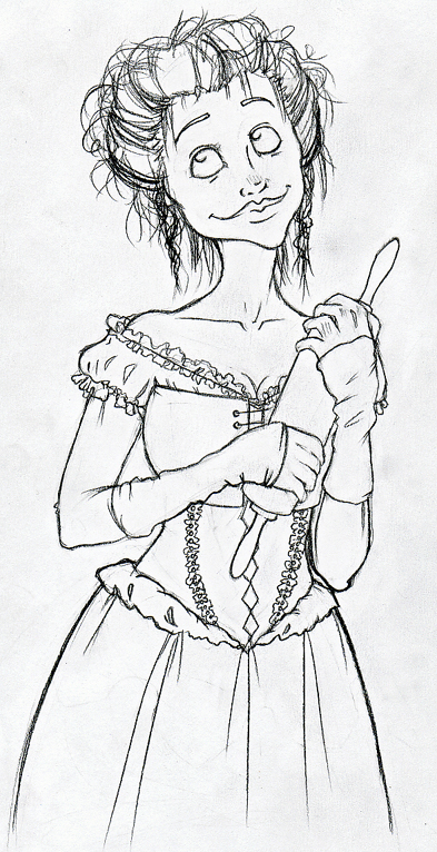 Mrs. Lovett lineart