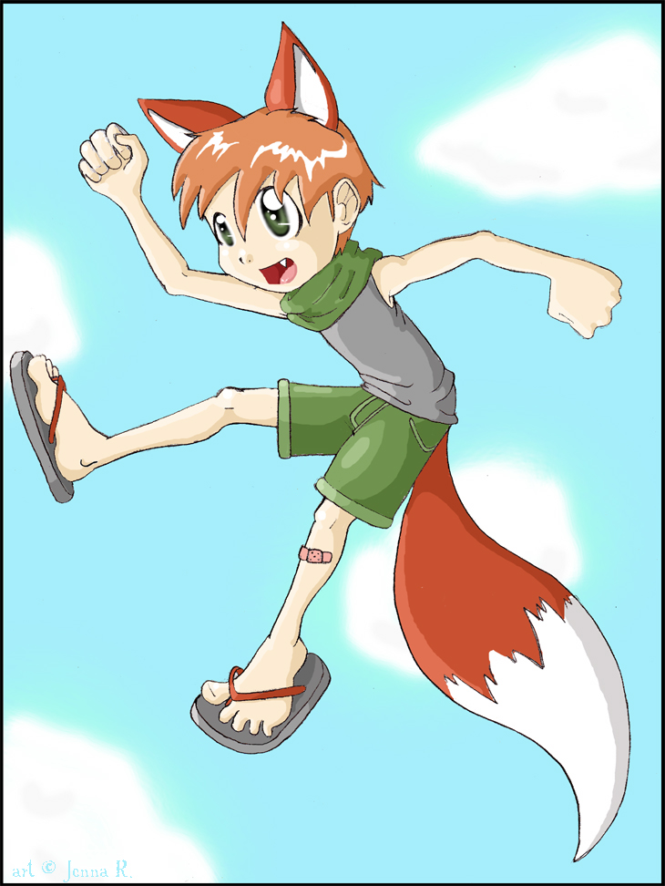 Fox Boy Jump