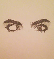 Cara Delevingne Eyes Sketch