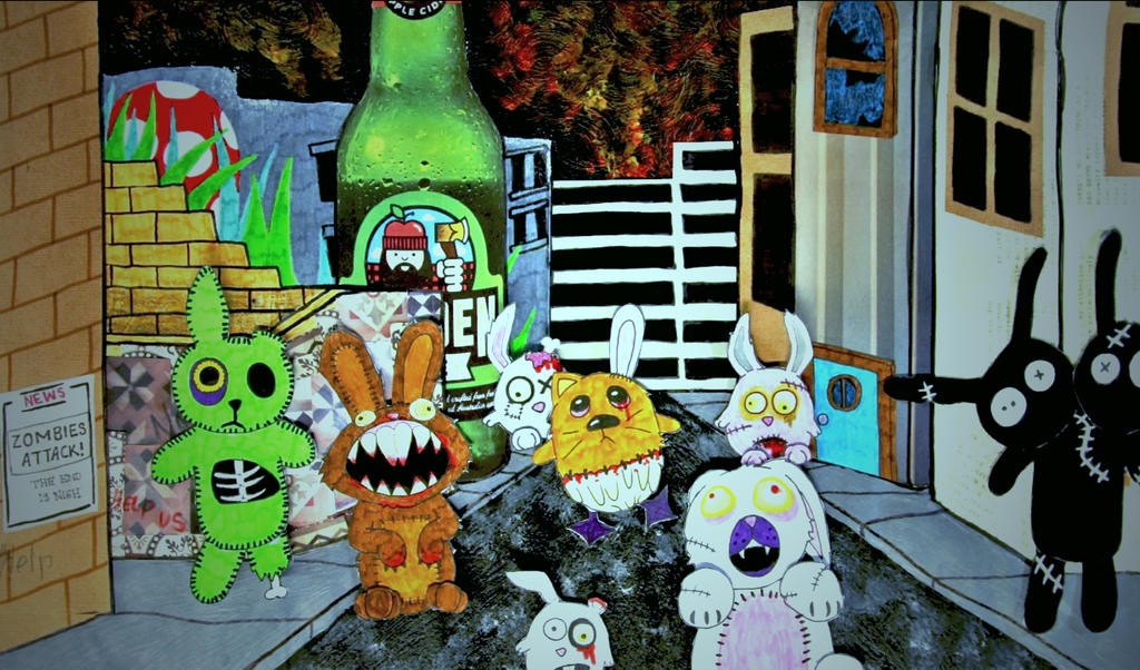 Zombie Bunny Invasion by Art-By-Hannah-Stein on DeviantArt