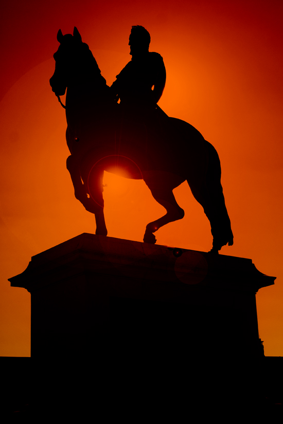 Parisian Statue Silhouette