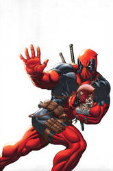 Deadpool cover colored