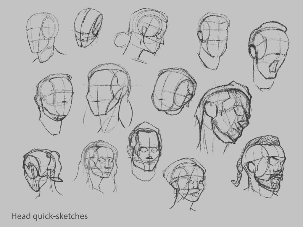 Head Quick Sketches By Avadendas On DeviantArt