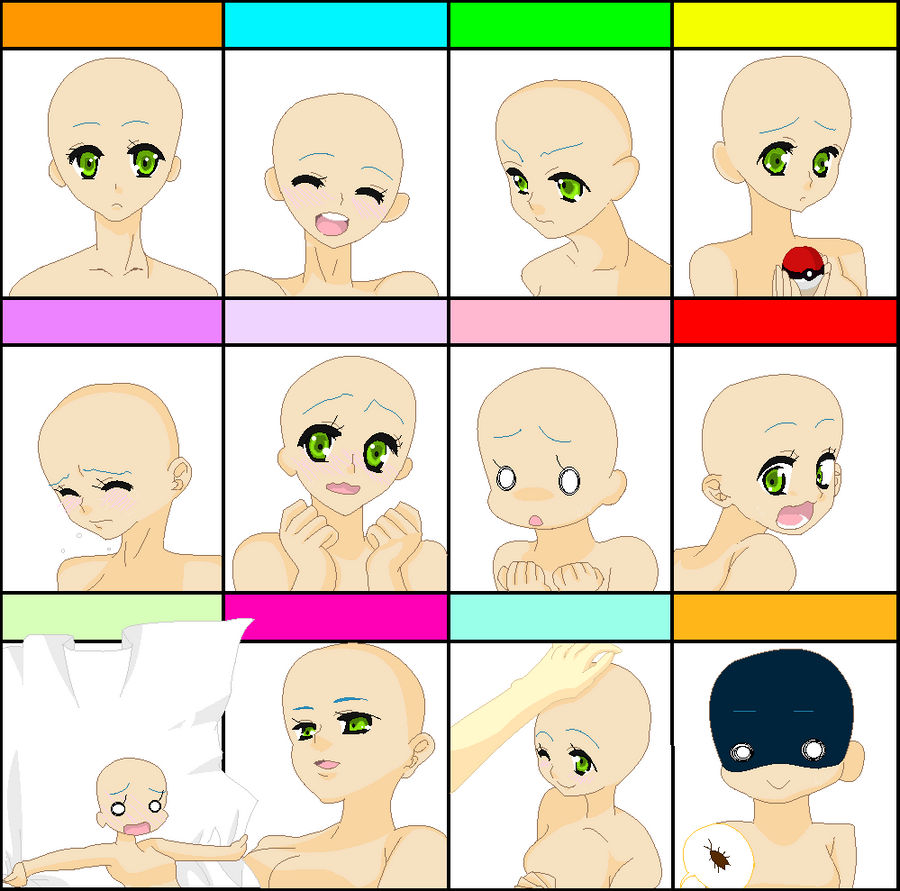 Smiling Base Emotion Base by ichigozoey on DeviantArt