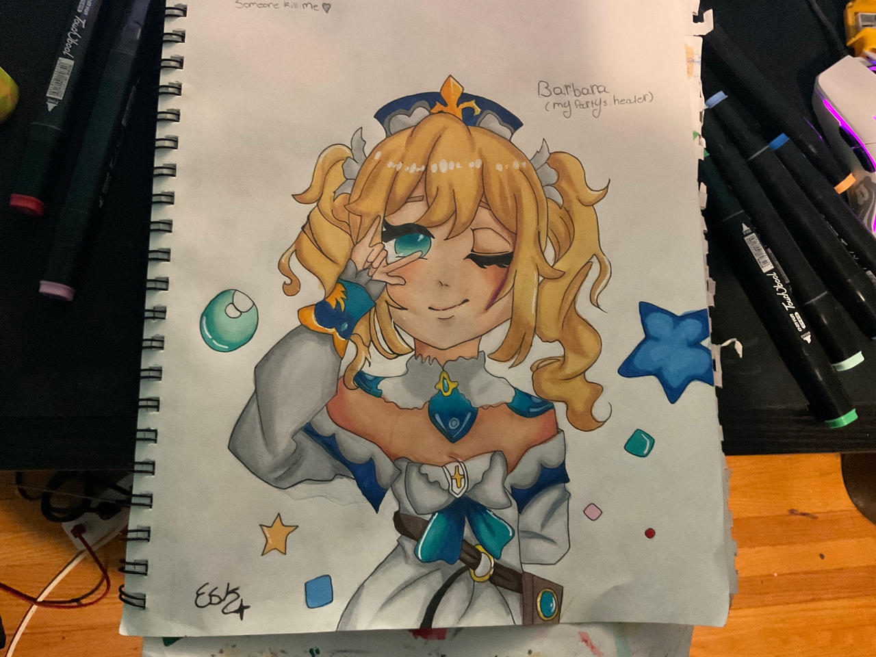 Barbra Genshin Impact by Purplepotatodraws on DeviantArt