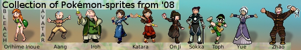 Pokemon-Sprites: A:tlA + Orihime ('08)