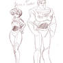 Vera and Tucker space suit sketch