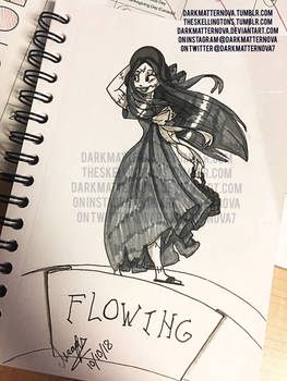 Inktober 2018 day 10: Flowing 