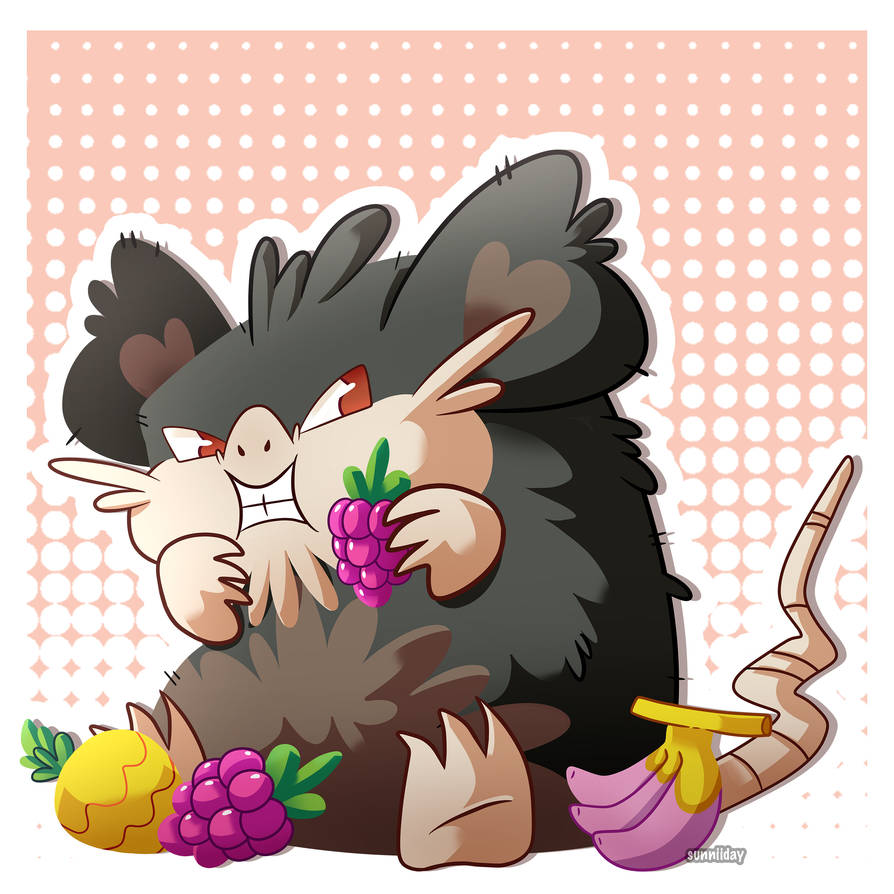 #020 Alolan Raticate. by sunniiday on DeviantArt