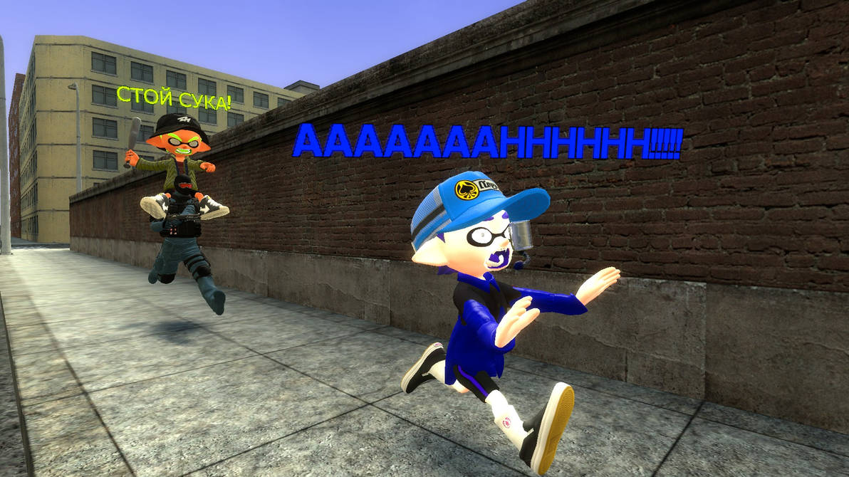 Seiji and Subject 106 chases Mustafa by faart1metkij on DeviantArt