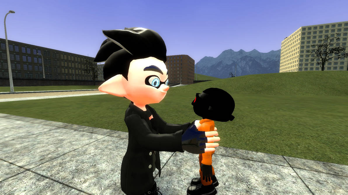 DarkForces holds chibi Subject 106 and hug him by faart1metkij on ...