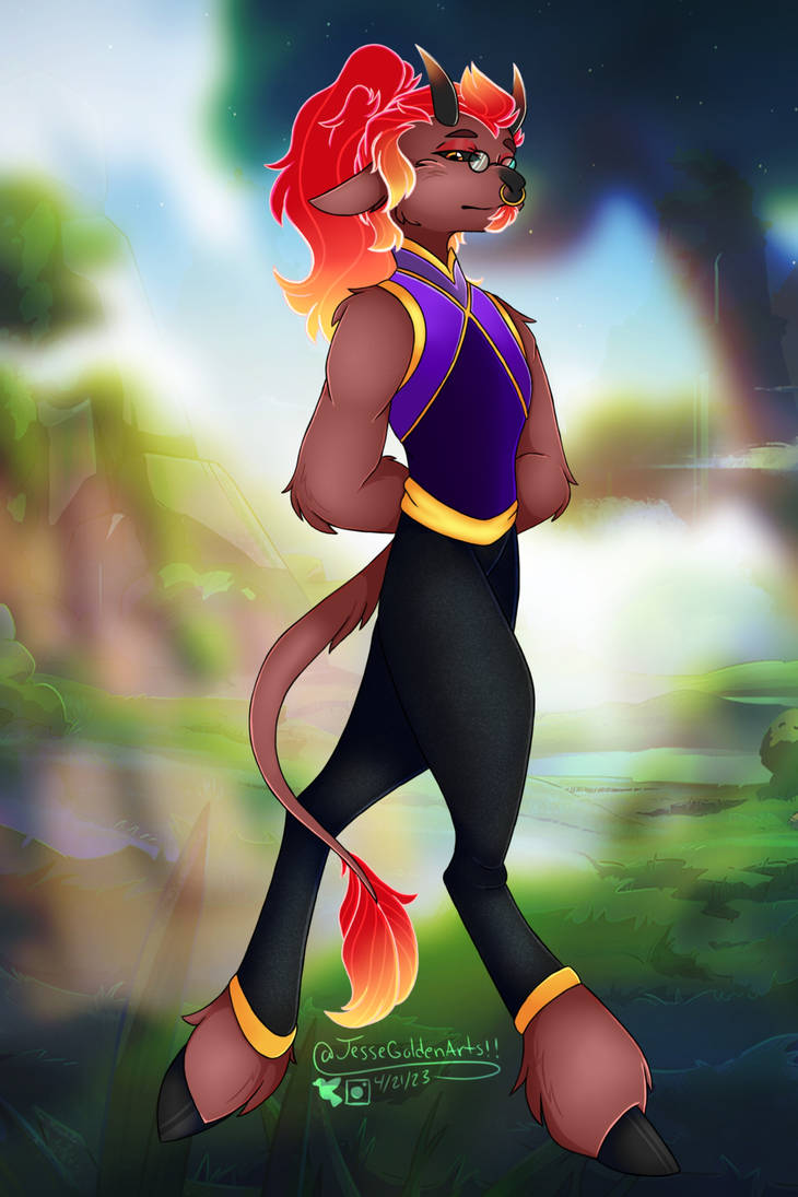 Red LMK my design @jessegoldenarts by Cre-Skies on DeviantArt