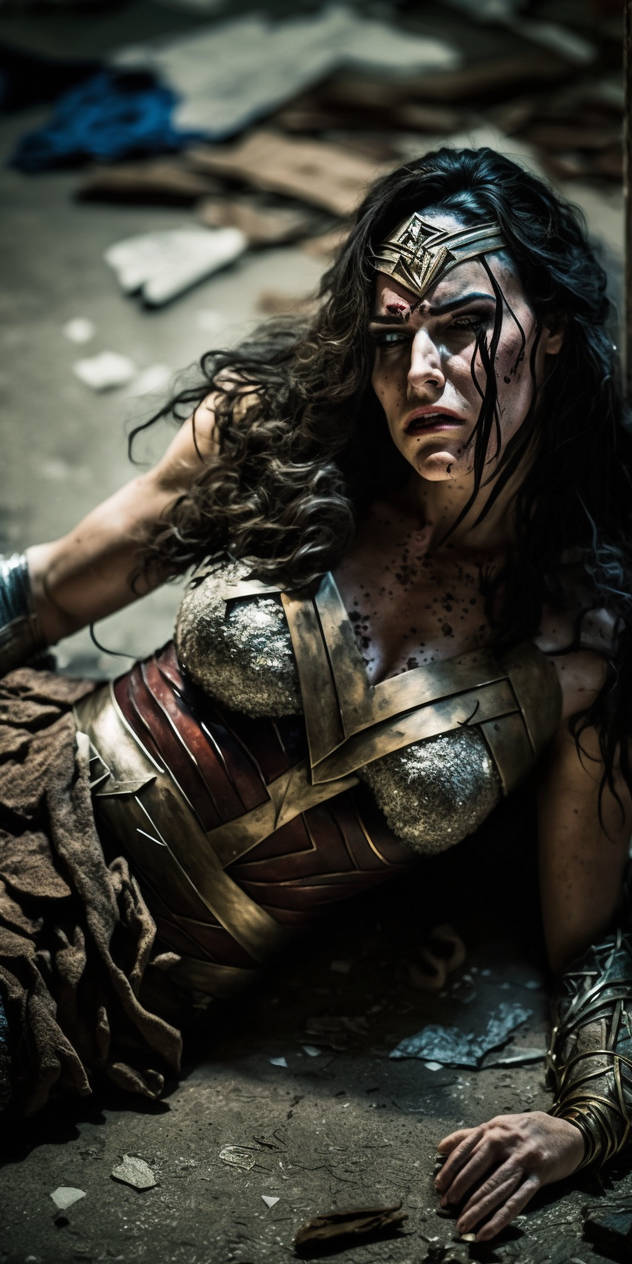 Wonderwoman beaten 1 by PhotographyByAi on DeviantArt