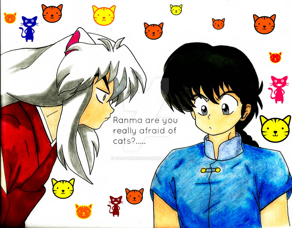 Ranma are you really afraid of cats -_- ?